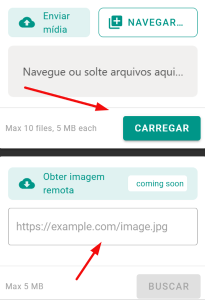Envio de imagem